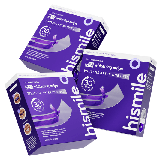 V34 Whitening Strips Triple Value Set